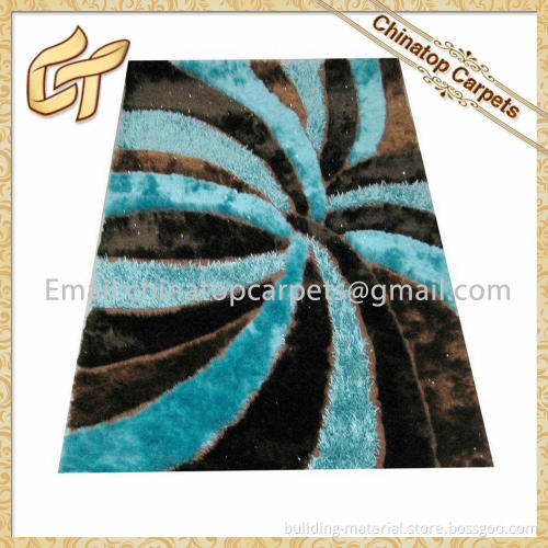 Handmade 100% polyester shaggy carpet